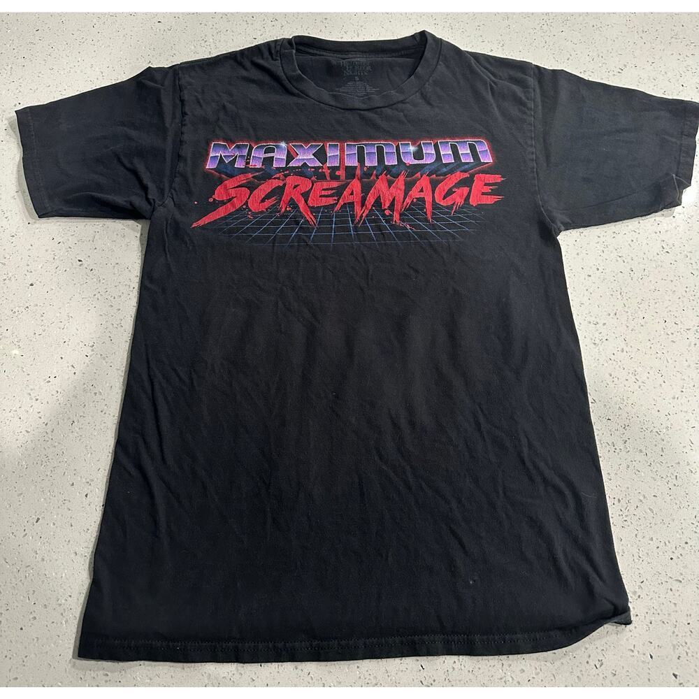 Universal Studios Halloween Horror Night Crew Neck Black SS T-Shirt Men's Sz S